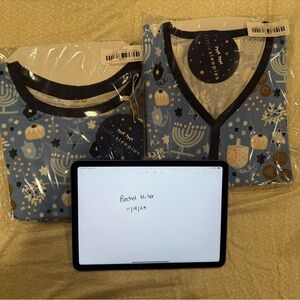 Little Sleepies Chanukah pajama tops